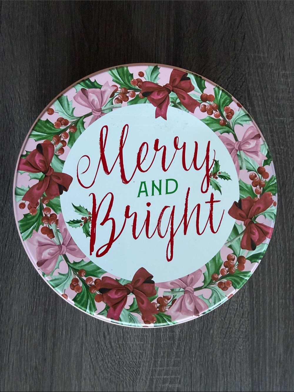 Christmas Tin Merry and Bright